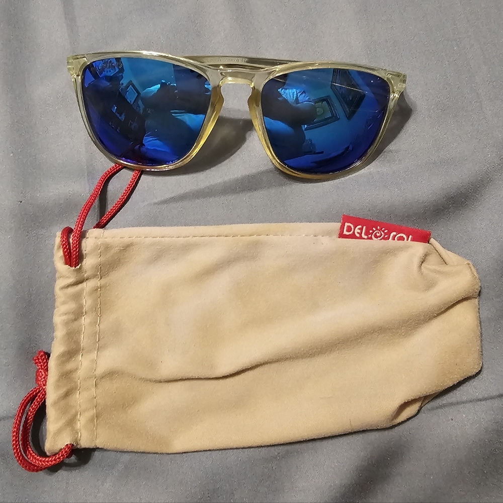 Del Sol EUC Color-Change Sunglasses with Blue Lenses